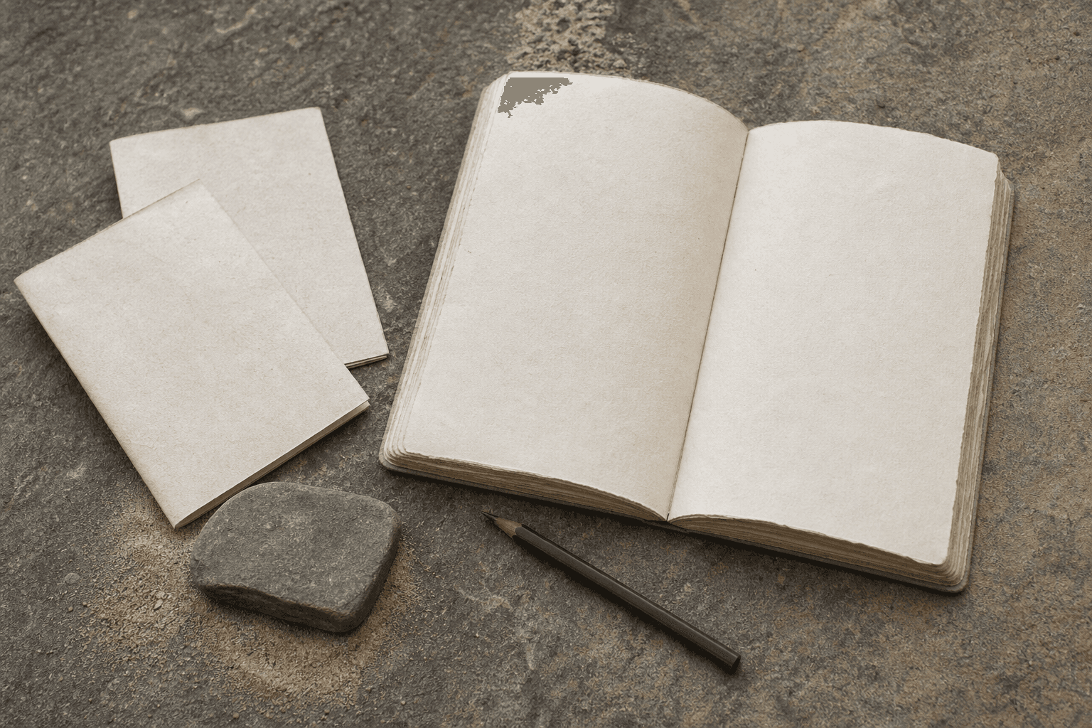 An editorial roadbook concept crossing a vast dune landscape.
